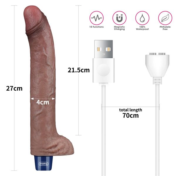 Wibrator Real Softee 27,5Cm Lovetoy zdjęcie 2