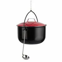 KOCIOŁEK WĘGIERSKI EMALIOWANY 14L POKRYWKA ZESTAW