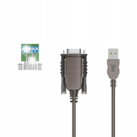 Unitek Konwerter/Adapter USB 2.0 do RS422/RS485 (DB9M)z chipsetem FTDI 1,5m