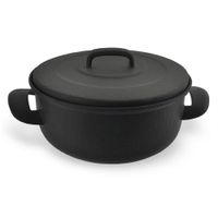 Garnek emaliowany z pokrywką 20 cm, 3 l