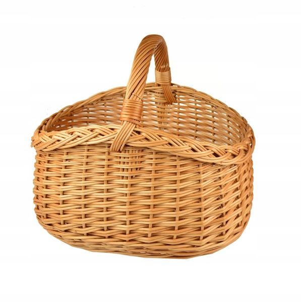 PIĘKNY wiklinowy koszyk NA ZAKUPY PIKNIK GRZYBY XL zdjęcie 8
