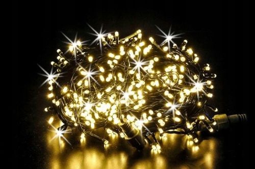 LAMPKI CHOINKOWE 300 LED BIAŁE CIEPŁE STAŁE FLASH na Arena.pl