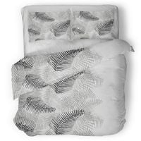 Pościel flanelowa 160x200cm LIŚCIE PAPROCI