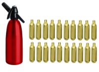 SYFON SATURATOR DO WODY SODOWEJ SODASIPHON 1L CZERWONY + NABOJE CO2 20 SZT.