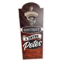 otwieracz do butelek drewniany 30cm naścienny