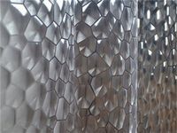 Zasłona prysznicowa transparentna efekt 3D 180*180cm półprzezroczysta