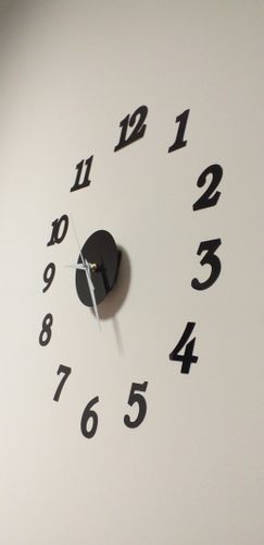 Zegar Ścienny Czarny 12 Godzin na Arena.pl