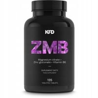 KFD ZMB ZMA Magnez + Cynk + Witamina B6, 135 tabletek