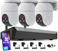 Zestaw do Monitoringu WiFi EZVIZ 3x C8c 2MP 1080p Rejestrator 8 Kanałów