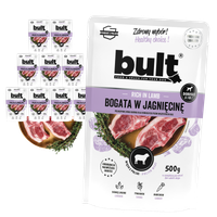 KARMA DLA PSA – MOKRA KARMA SASZETKA MIELONKA JAGNIĘCINA 10x500g | BULT