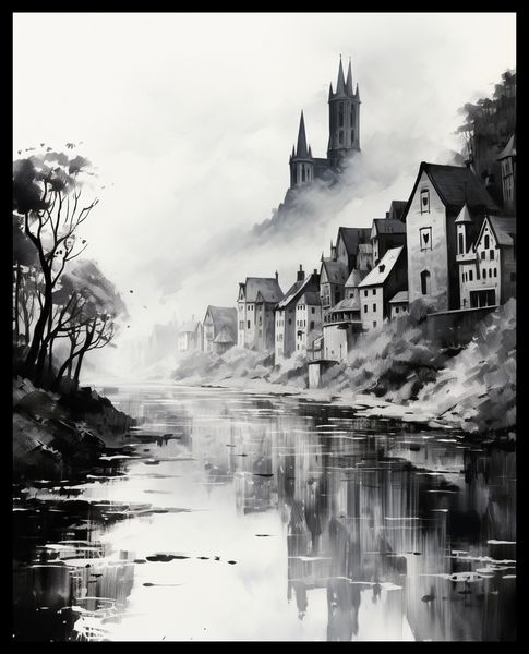 Plakat 40x50cm Mglisty Refleks zdjęcie 2
