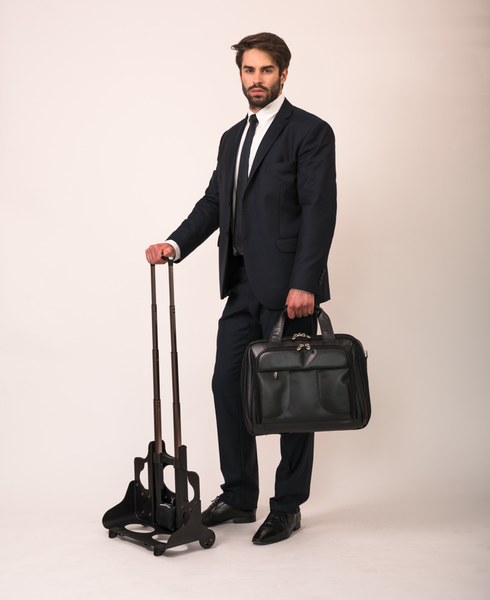 Torba podróżna na kołach McKlein Chicago 17" Czarna zdjęcie 5