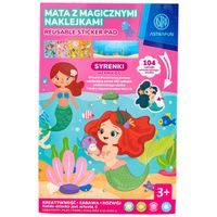 zestaw kreatywny mata z magicznymi naklejkami syrenki astrafun astra