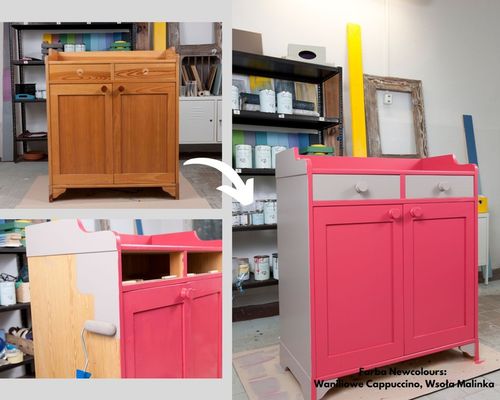 Farba do mebli Newcolours - Waniliowe Cappucciono 200ml na Arena.pl