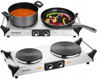 Kuchenka elektryczna ŻELIWNA DWUPALNIKOWA TERMOSTAT 2 PALNIKI 2500W