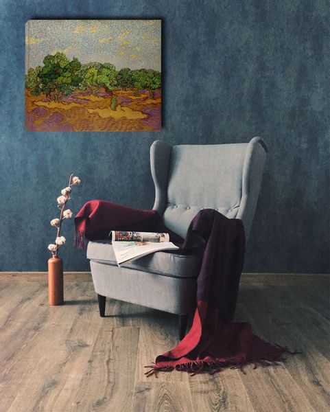 Olive Trees, Vincent van Gogh - obraz na płótnie 70x50 cm zdjęcie 2