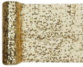 Bieżnik cekinowy złoty ozdobny 0,19 x 3 m