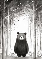 Plakat 59,4x84,1cm Ciekawski Miś