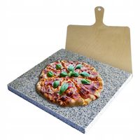 KAMIEŃ DO PIZZY GRANITOWY 3W1 38x36+ŁOPATKA /DESKA DO PIECZENIA
