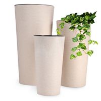 Zestaw 3x Doniczka Donica Ogrodowa Wkład Naturalna