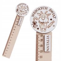 LINIJKA PREZENT NA ŚWIĘTA CHOINKA NA MIKOŁAJKI SZKOŁA PRZEDSZKOLE RENIFER