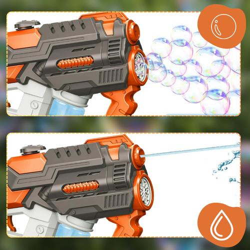 pistolet na bańki i wodę elektryczny automatyczny karabin wodny 2w1 na Arena.pl