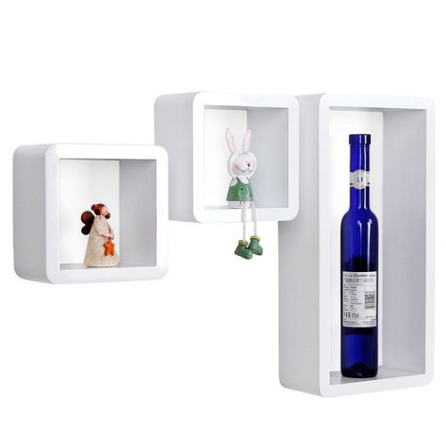 Półki ścienne CUBE 3 szt. BIAŁY na Arena.pl