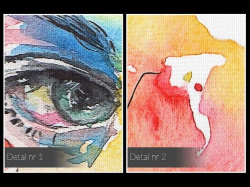 75101 Obraz na płótnie KOBIETA KOLORY AKWARELE na Arena.pl