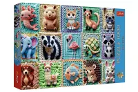 Puzzle 1000 Szydełkowe Zwierzątka Trefl