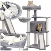 DUŻY DRAPAK DLA KOTA SŁUPEK WIEŻA LEGOWISKO ZABAWKA NA SZNURKU SIZAL 88 CM