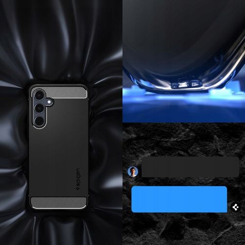 Etui do Galaxy A55 5G, Spigen Rugged Armor elastyczny smukły case cover TPU na Arena.pl