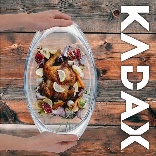 NACZYNIE ŻAROODPORNE OWALNE Z POKRYWĄ TRWAŁE 2,9L na Arena.pl