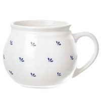 Kubek z uchem ceramiczny biały MODROBILA 190 ml