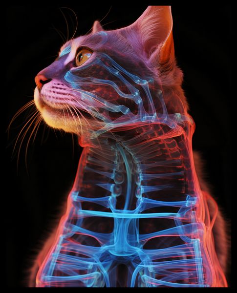 Plakat 40x50cm Anatomia Kota zdjęcie 2