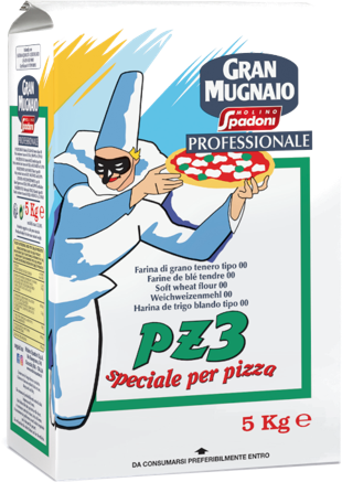 MOLINO SPADONI Pz3 mąka do pizzy o średnim czasie wzrostu 8-10 godz. 5 kg zdjęcie 1