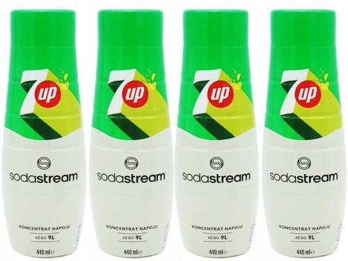 6x SYROP KONCENTRAT 7 UP DO SATURATORA SODASTREAM 9L NAPOJU z 440ml na Arena.pl