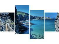 140CM 70 OBRAZ WIDOK MOSTU CARRICK-A-REDE ŚCIENNY