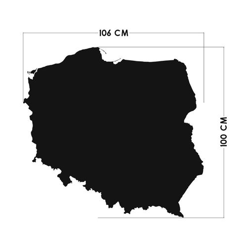 Naklejka Tablicowa Mapa Polski T05 na Arena.pl