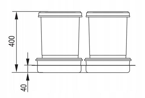 Kosze do segregacji odpadów / Pojemniki na odpady REJS 60 na Arena.pl