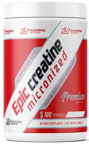 IMMORTAL EPIC CREATINE 500g KREATYNA MONOHYDRAT zdjęcie 1