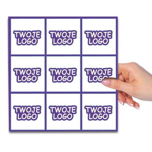 Naklejki z logo własnym nadrukiem WODOODPORNE na Arena.pl