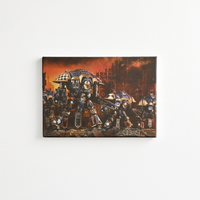 Knight Questoris | 40 x 50 cm | Wydruk na Płótnie | Obraz | Warhammer 40k