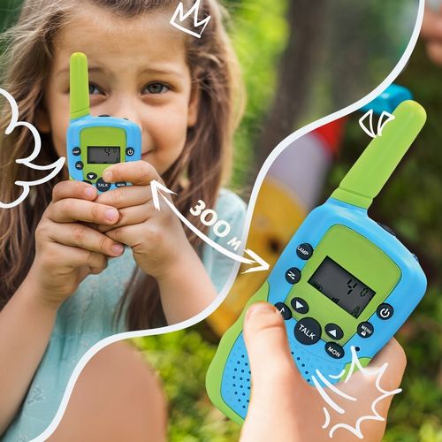 Walkie talkie dla dzieci duży zasięg zestaw 2szt krótkofalówka Łoki Toki na Arena.pl