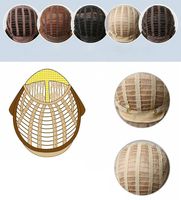 Peruka Damska Peruki Damskie Ombre Brąz Kręcone Włosy 38cm z Grzywką