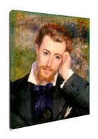 Eugène Murer (Hyacinthe Eugène Meunier, 1841–1906), Auguste Renoir - obraz na płótnie 30x40 cm