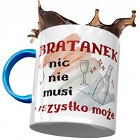 Kubek Błękitny Dla Bratanka Urodziny Prezent Z Nadrukiem Ze Zdjęciem