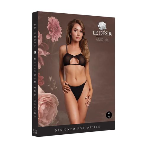 keyhole mesh bra with double back straps and adjustable sliders na Arena.pl