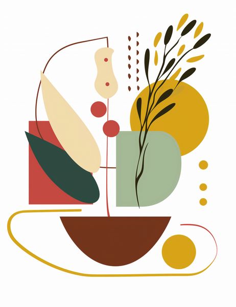 Plakat 50x65cm Harmonia Natury Martwej zdjęcie 1