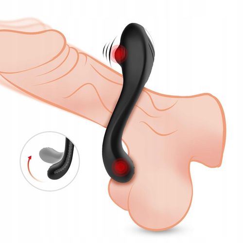 WIBRUJĄCY PERŚCIEŃ NA PENISA RING WIBRATOR DLA PAR nakładka DO ŁECHTACZKI na Arena.pl