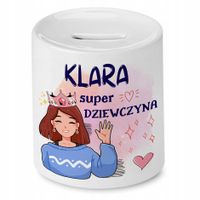 Skarbonka 330 Ml Dla Klary Córki Dziecka Z Nadrukiem Ze Zdjęciem